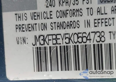 2019 Mazda Cx-5 Signature из США, поврежденный, VIN JM3KFBEY5K0564738